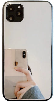 Custodia iPhone 15 - 2-Pack - HD Riflesso - Bordo TPU Soft - Custodia con Specchio - Ideale per il Trucco - Custodia con Specchio