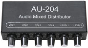 Mixer Audio Portatile - Stereo Segnale Audio - Ideale per Studio e Palco - Nero - Amplificatore Altoparlante - Adatto per 3,5 mm...