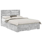 Letto matrimoniale | Letto per adulti | Struttura del letto con cassetto con testiera Legno multistrato