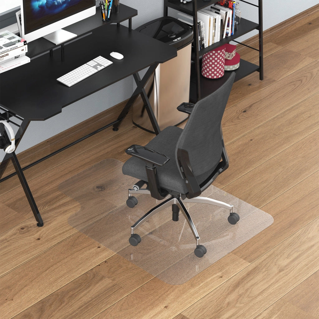 Tappetino per sedia da ufficio 90x120 cm ¨C zephmum ¨C trasparente antiscivolo