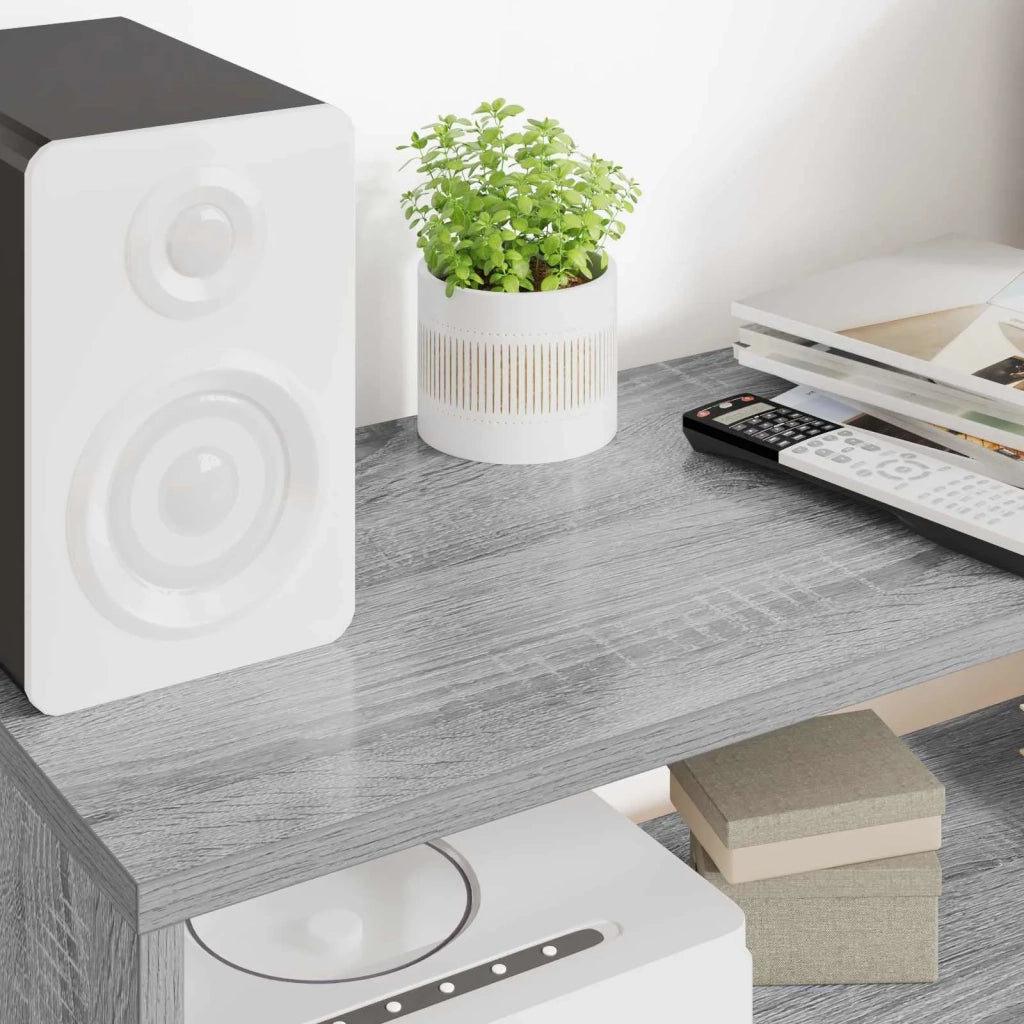 Mobile TV 80 x 30 x 40 cm Grigio Sonoma Legno ingegnerizzato 8000329
