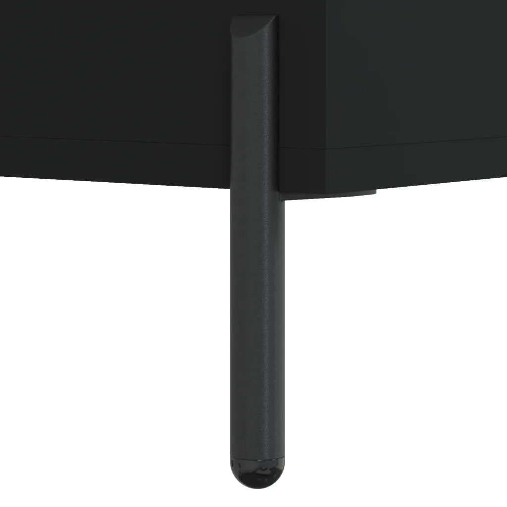 Mobile Porta TV Nero 80x36x50 cm in Legno Multistrato 828981