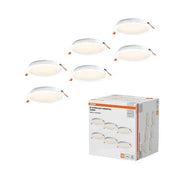 PANNELLO LED TONDO INCASSO 'ESSENTIAL' Ø 220 mm - 18W - 1900Lm - 4000K - Conf. 6 pezzi