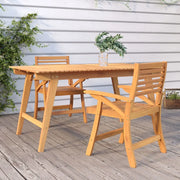 Sedie da Giardino 2 pz 58x58x87 cm Legno Massello di Acacia 363312
