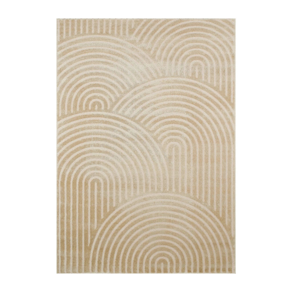 Tappeto interno motivo archi beige