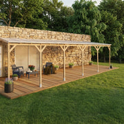 Tetto Couv'Terrasse in legno 3x9,2m - con tetto