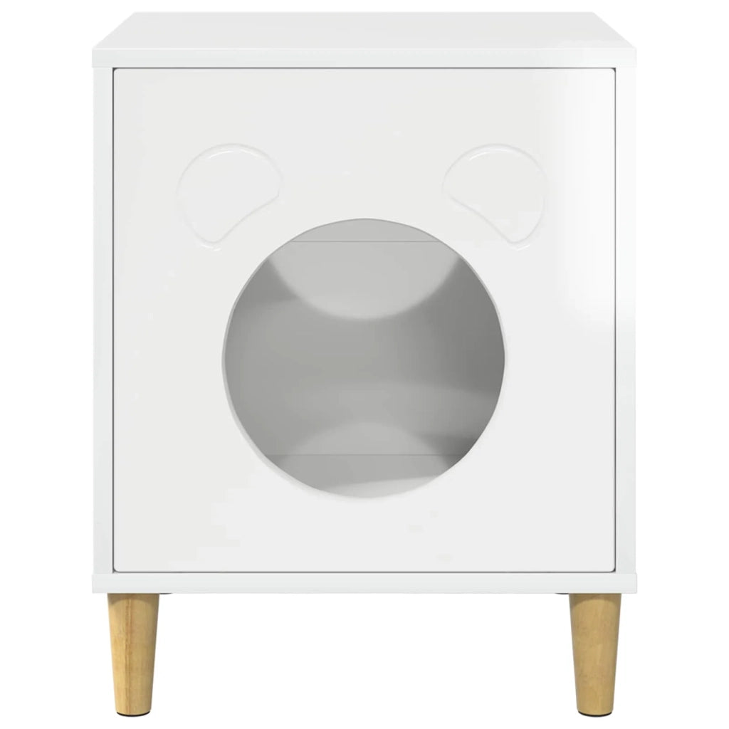 Casa per Gatti Bianco Lucido 42,5 x 40 x 53 cm 8000675