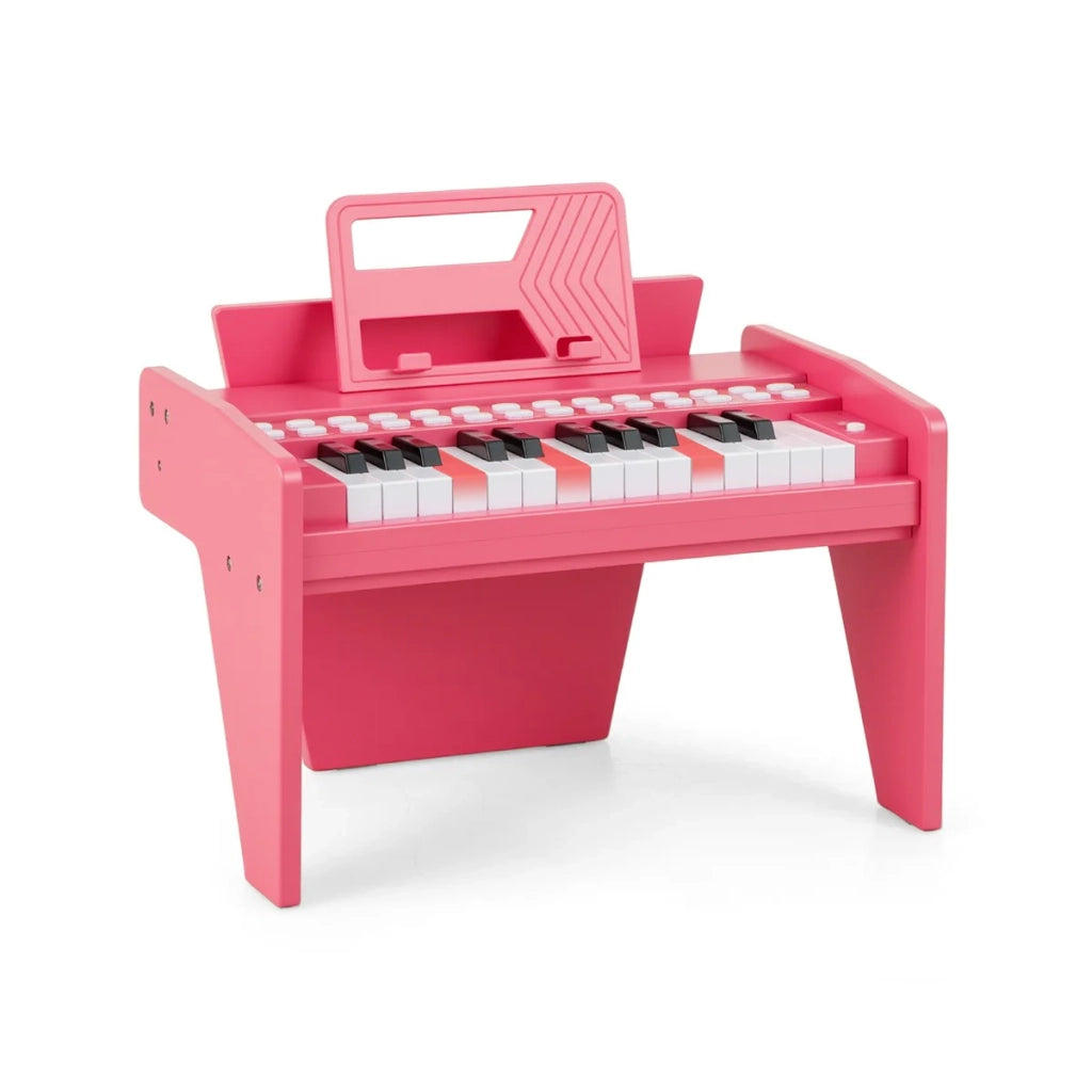 Tastiera per pianoforte digitale 38 x 23 x 27 cm modalità di apprendimento regolabile 25 tasti rosa MDF/ABS 20_0018968
