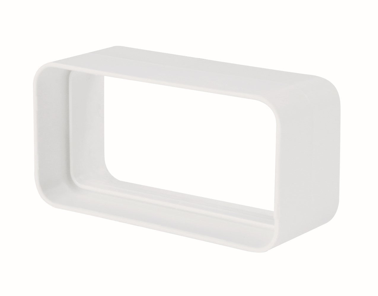 Giunto rettangolare 55x110mm bianco per cappe