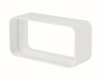 Giunto rettangolare 55x110mm bianco per cappe