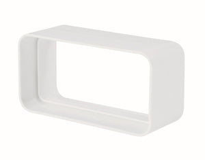 Giunto rettangolare 55x110mm bianco per cappe