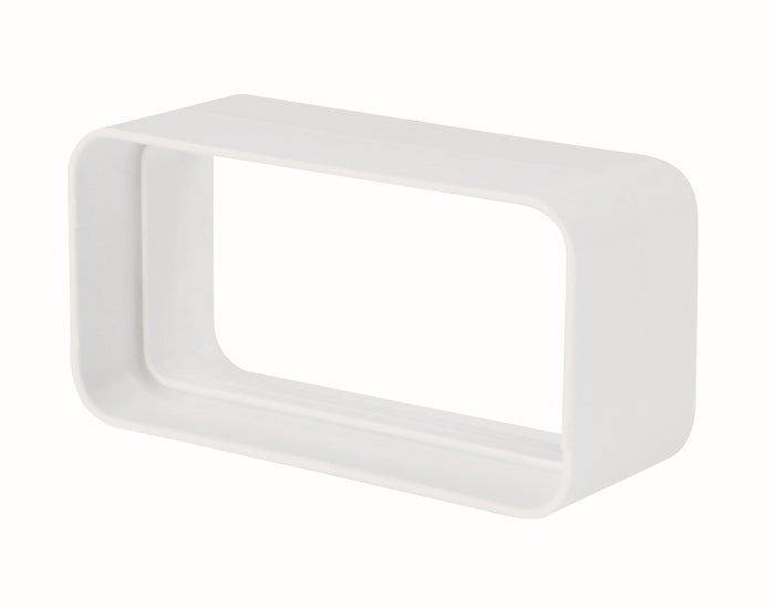 Giunto rettangolare 55x110mm bianco per cappe