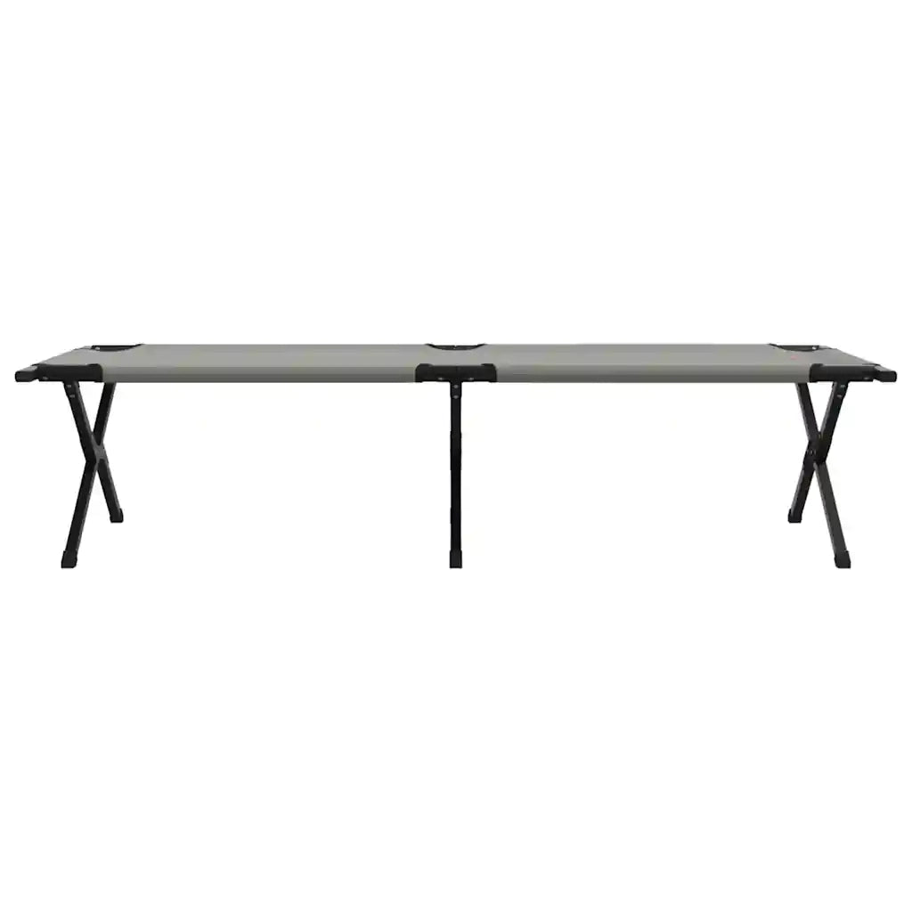 Letto da campeggio pieghevole Grigio 193 x 69 x 45 cm CFW7164822