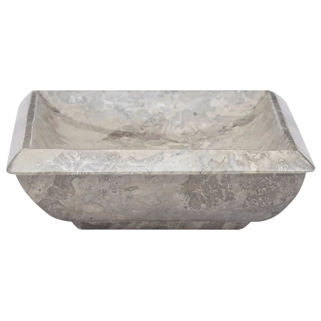 Lavandino da bagno lavabo da appoggio lavabo da WC lavabo da bagno lavabo da interno 50 x 35 cm marmo grigio 02_0002808