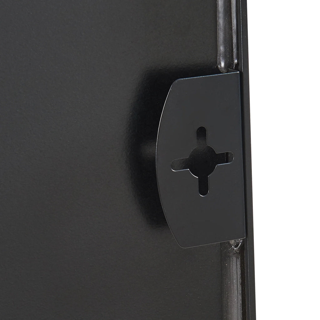 Specchio decorativo moderno da parete 120 x 40 cm nero 03_0010189