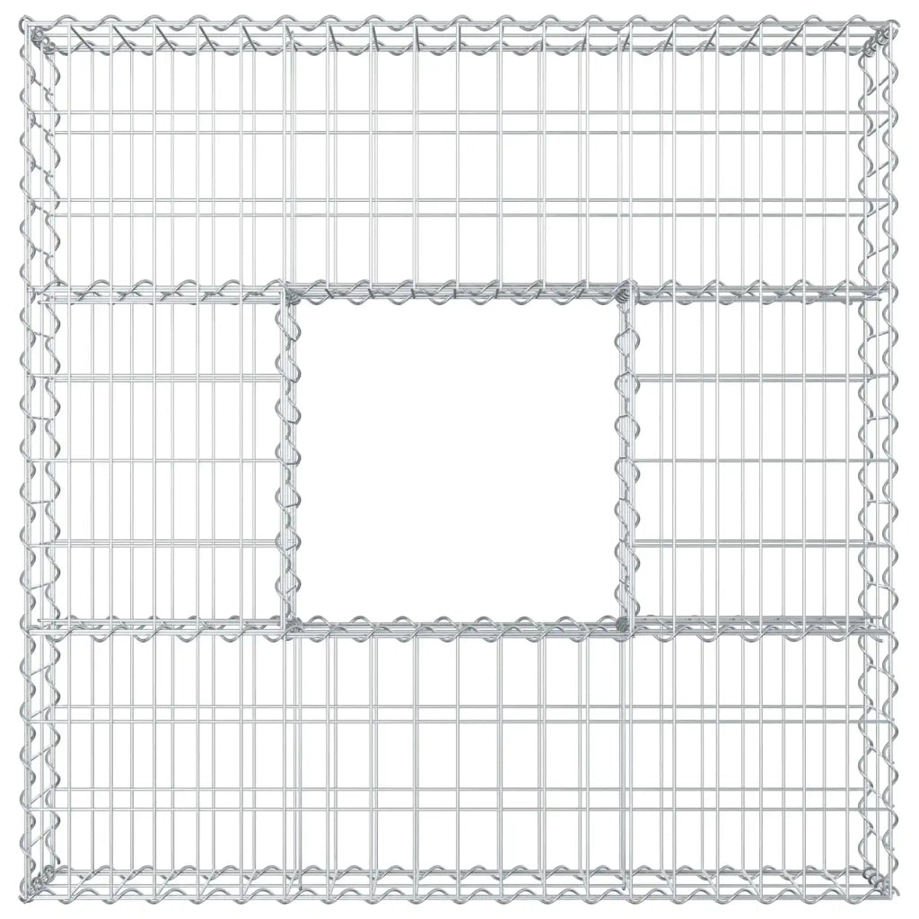 Letto rialzato in gabbione Argento CFW5478525