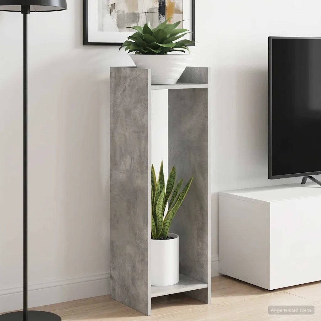 Supporto per piante Grigio Cemento 30 x 30 x 100 cm 899568