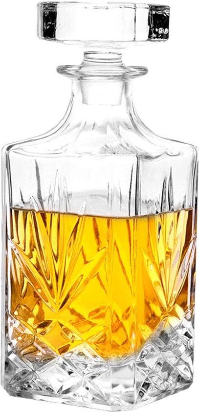 Lusso di Vetro Caraffa con Tappo Aria Stoppata per Whisky, Vino e Bevande (720ml)