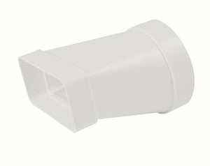 Adattatore rettang. circolare 100-55x110 bianco per cappe