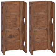 Scaffale Marrone 24 x 13 x 54 cm Legno di Mogano Massello CFW4163478
