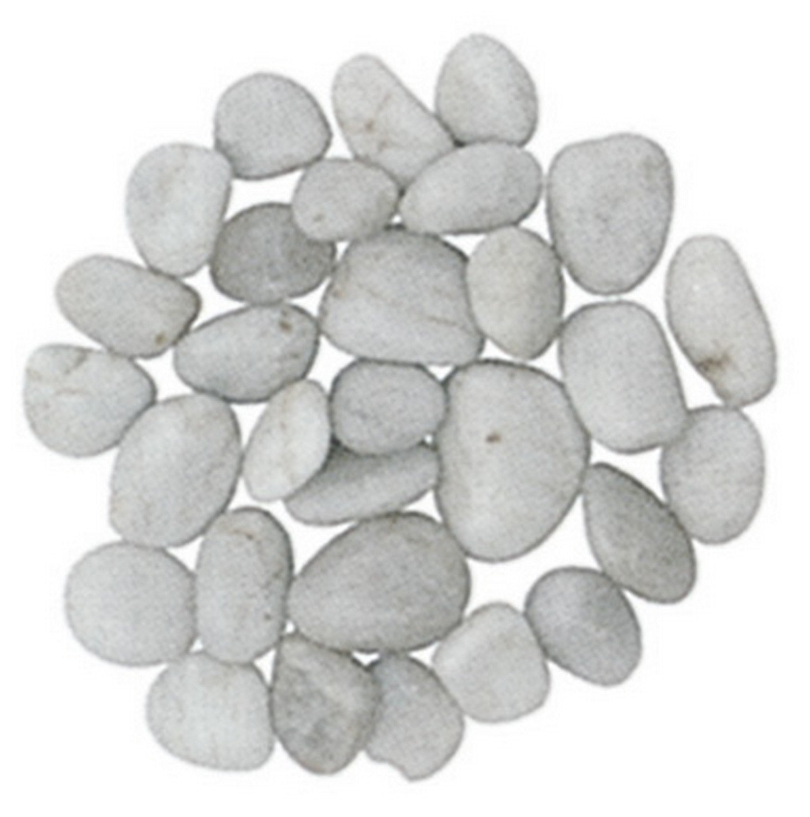 ciottoli levigati bianco (conf.10kg.) cod:ferx.91924