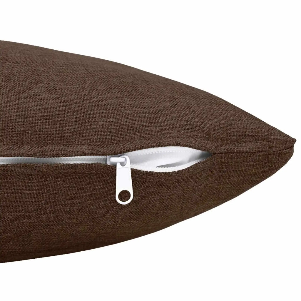 Federa 2 pz HEERLEN Marrone 55 x 55 cm Tessuto 912209