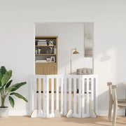 Recinto pieghevole per animali 4 pcs Bianco 201 x 38 x 90 cm 8005972