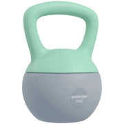 Kettlebell Pesa Rusa 6 kg ¨C zephmum ¨C 19x19x28 cm Verde e Grigio