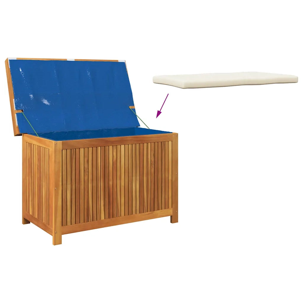 vidaXL Scatola Cuscini da Esterno 90x50x60,5 cm Legno Massello Acacia