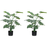 Pianta Artificiale Decorativa ¨C zephmum ¨C Verde 65 cm con Vaso