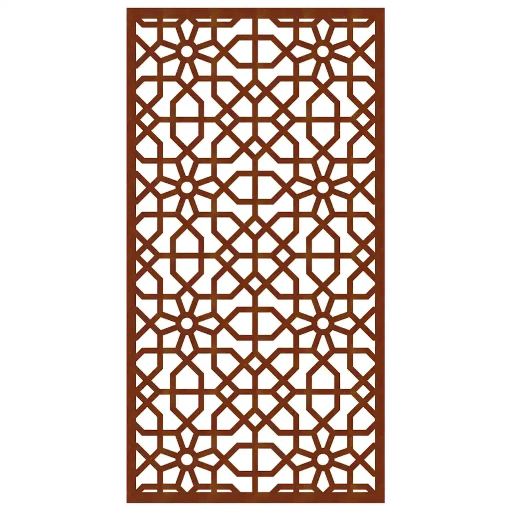 Decorazione Muro da Giardino 105x55 cm Moresco Acciaio Corten 824477