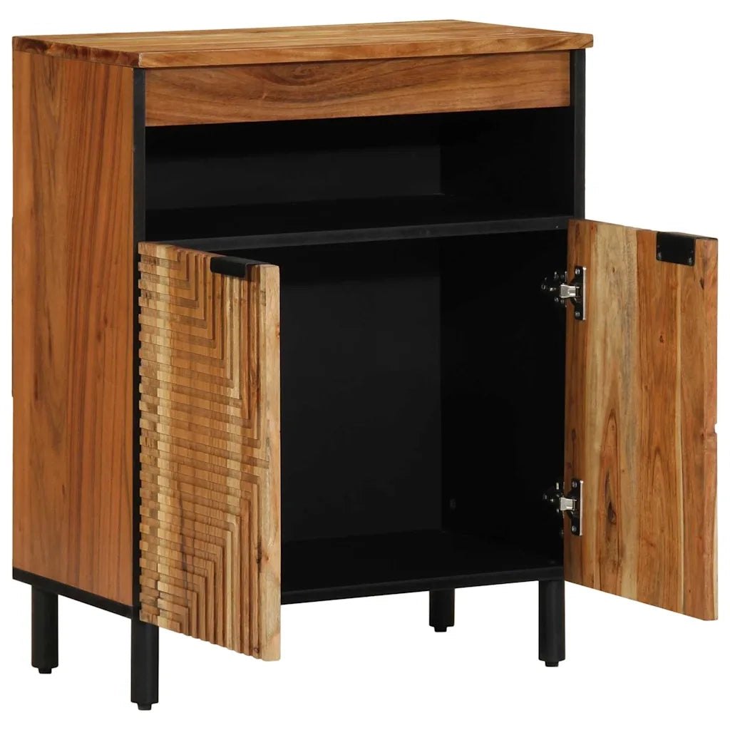 Credenza Naturale 60 x 33,5 x 75 cm Legno di Acacia Massello 4017781