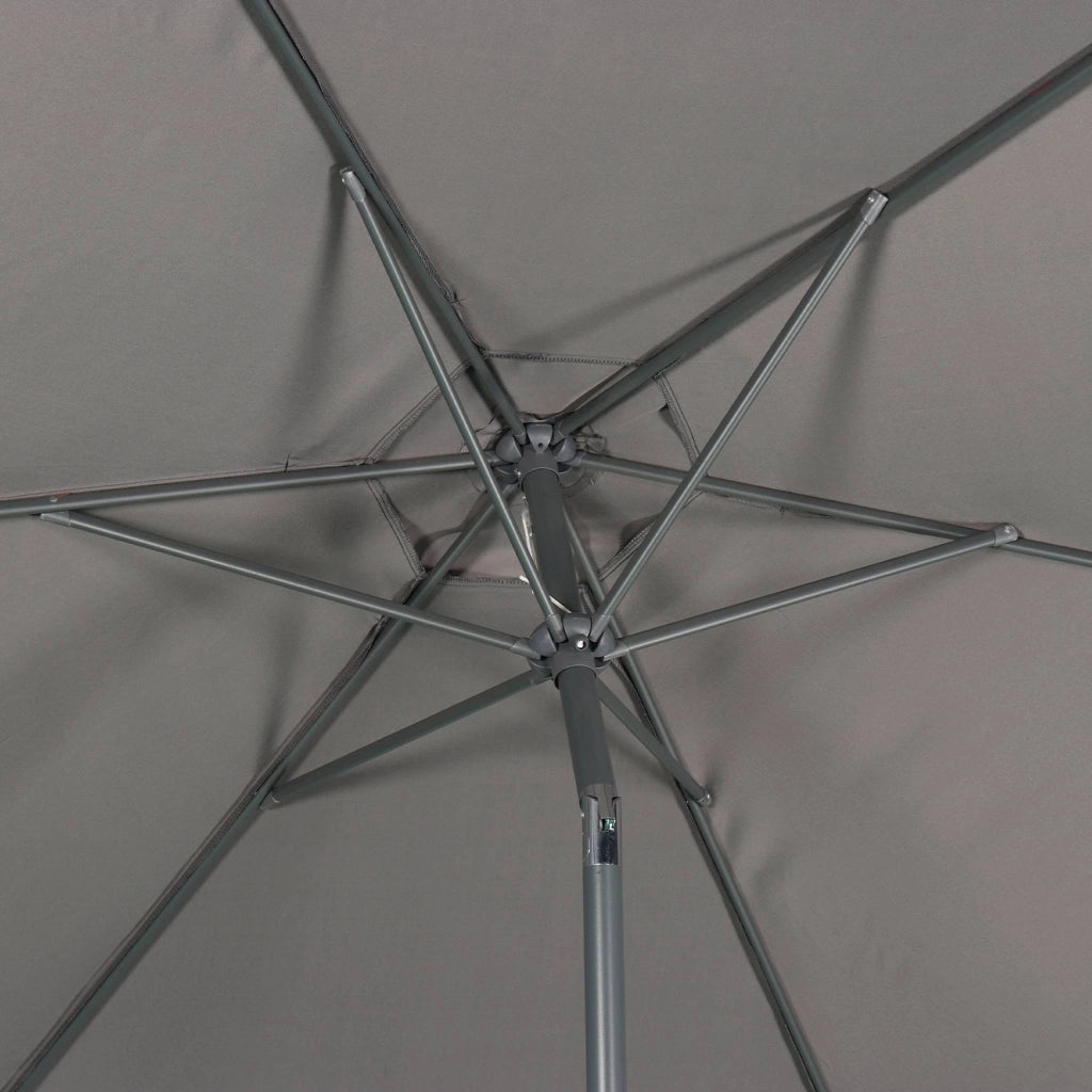 Ombrellone rotondo, ø3m, grigio