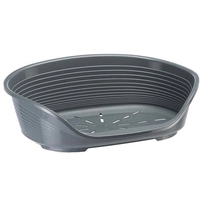 FERPLAST Cestino Siesta Deluxe 4 - 61,5x45x21,5 cm - Grigio scuro - Per cani e gatti