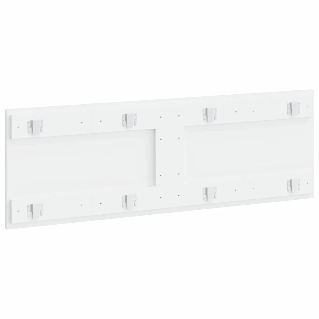 Testiera da Muro HOORN Bianco Legno ingegnerizzato 897385