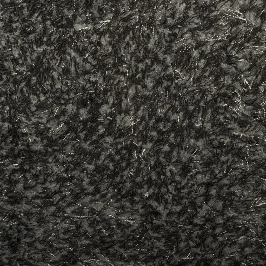 Tappeto a Pelo Lucido Lungo ISTAN Effetto Antracite 120x170 cm 375640