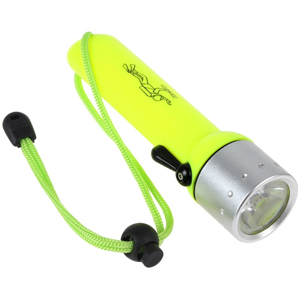 Trade Shop - Torcia Subacquea Impermeabile Led 180 Lumen Cree 40 Metri Q3 Sub Luce Lampada 3w -