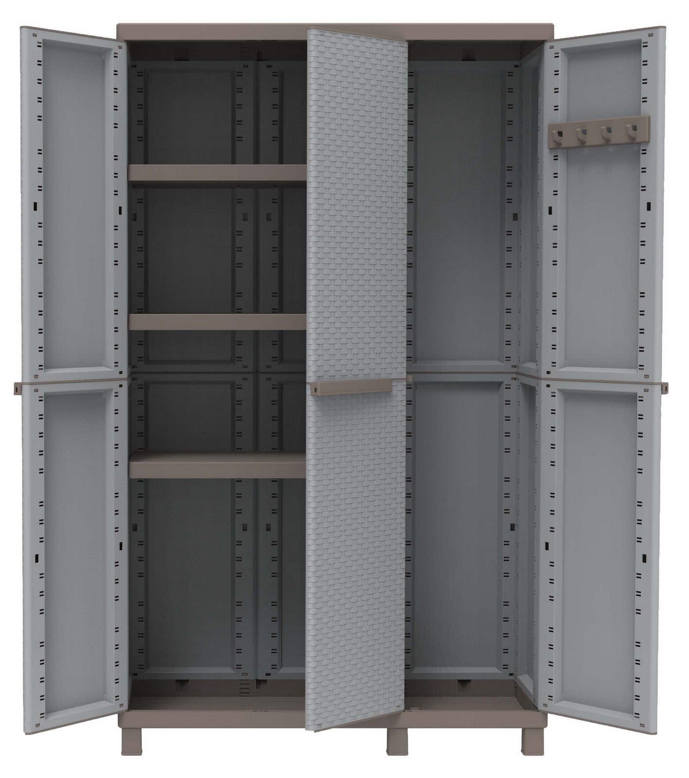 armadio terry crattan 3ante cm 102x39x170h tre ripiani con vano portascope cod:ferx.91962