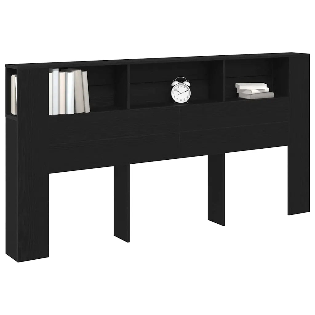 Testiera | Testata del letto Rovere Nero 200 x 18,5 x 102,5 cm