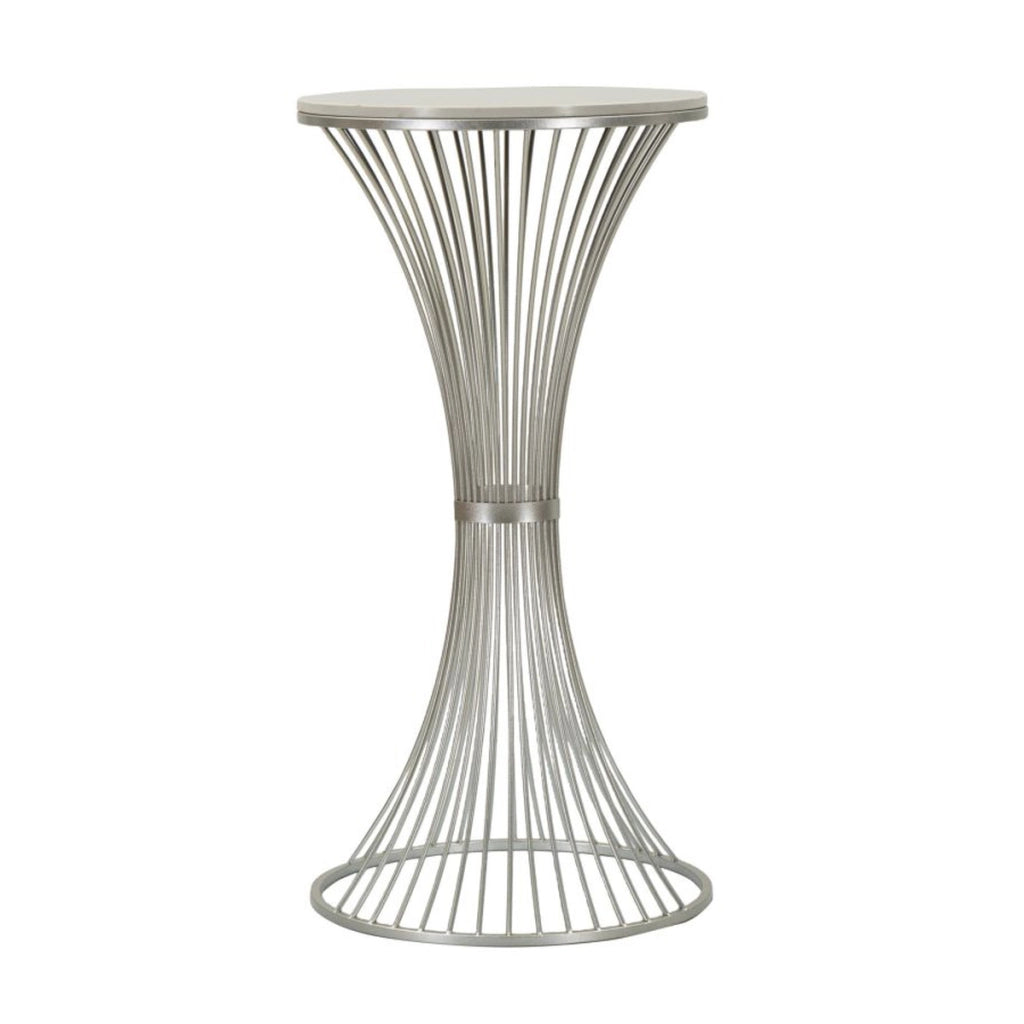 Tavolino VKH581, Argento, Marmo, 50x50x100 cm