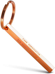 Sleutelhanger a forma di cubo - Rischia di essere necessario - Sleutelhanger a forma di cubo in acciaio inossidabile - Manico con incisione a filigrana profonda Rischia di essere necessario