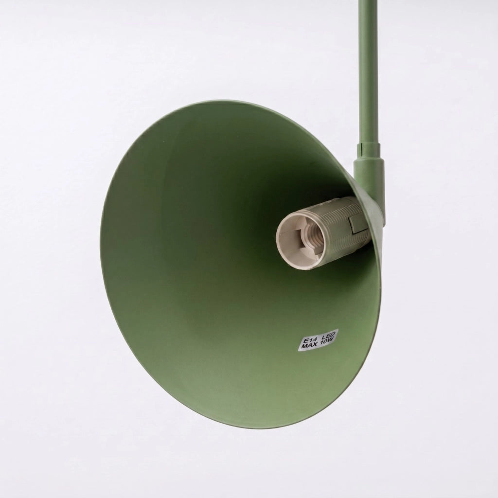 Applique NOX 1 verde oliva con interruttore