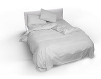 Copripiumino Singolo con Sacco e Federe Doubleface Bianco/Bianco