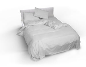 Copripiumino Singolo con Sacco e Federe Doubleface Bianco/Bianco