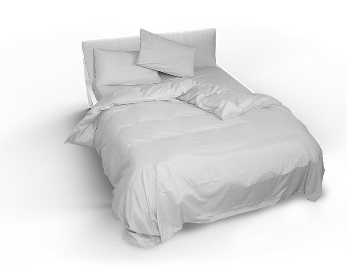 Copripiumino Singolo con Sacco e Federe Doubleface Bianco/Bianco