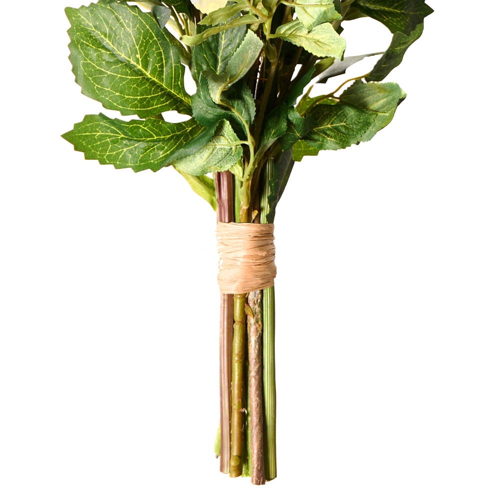 Bouquet di fiori artificiali bianco decorativo finto 67 cm Decorazione da tavolo Soggiorno Sala da pranzo