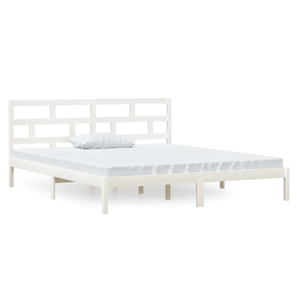 Giroletto Bianco 135x190 cm Double in legno Massello 3101194