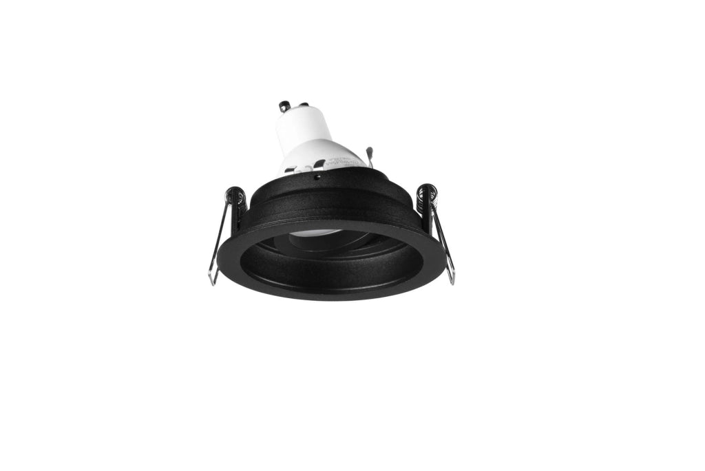 Faretto incasso Trio Kenai nero GU10 orientabile 15W
