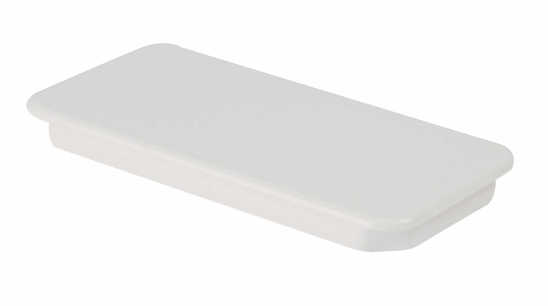 Tappo terminale rettangolare 55x110mm bianco per cappe