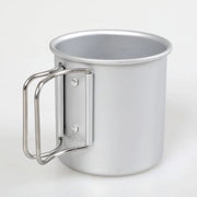 Bicchiere da viaggio pieghevole per campeggio all'aperto, trasportabile, bicchiere da campeggio ultraleggero, tazza per caffè, tazza per tè, moka, bicchiere da viaggio leggero per escursioni, adatto per viaggi e attività outdoor, argento